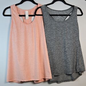 Women's Sleeveless Tops‎ - Pink and Gray, Size XL